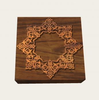 Mandalastempel aus Hartholz